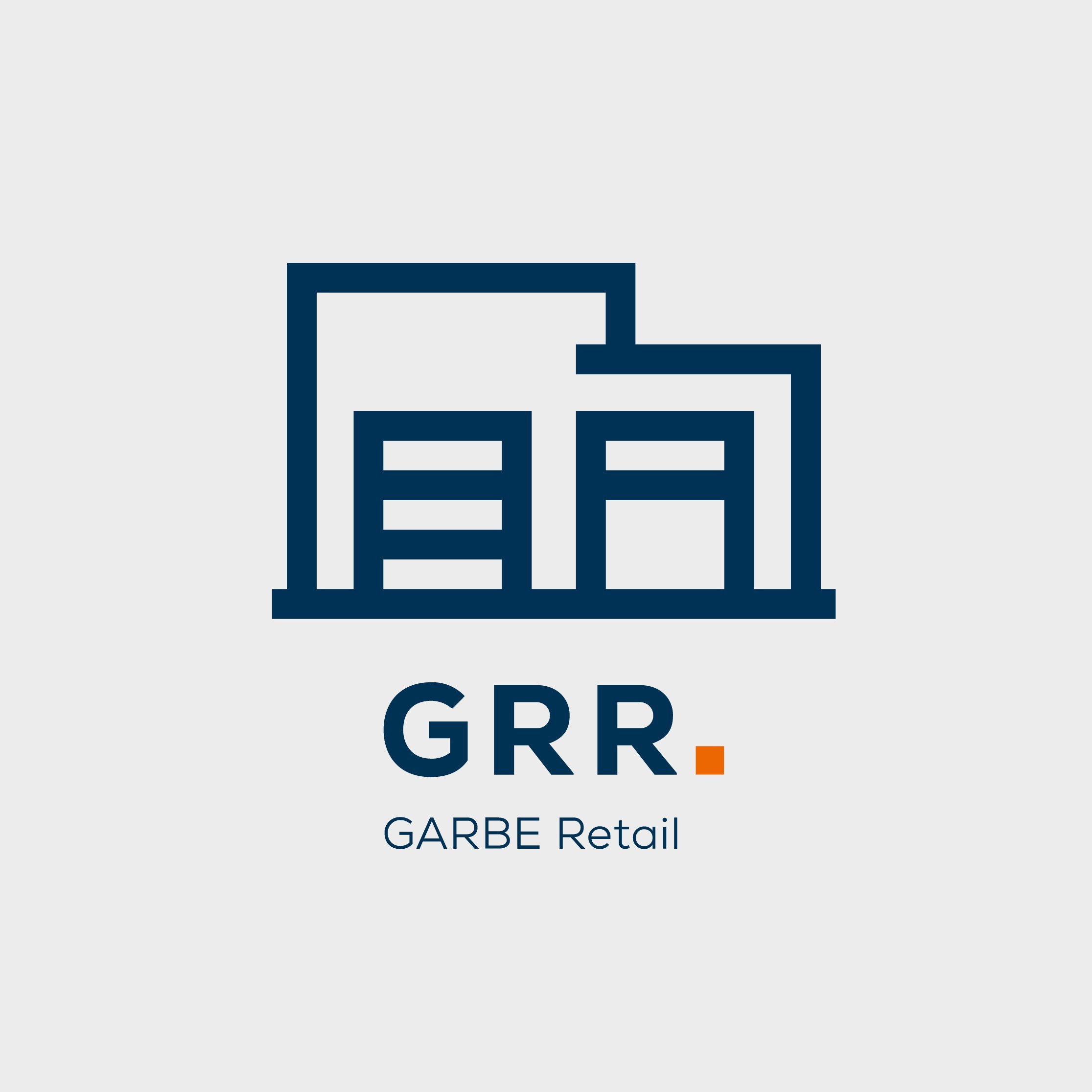 Icon: Gebäude Einzelhandel mit GRR GARBE Retail Logo