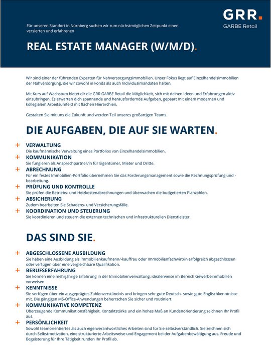 Vorschau Stellenanzeige PDF