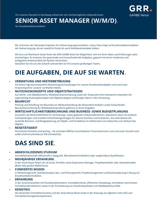 Vorschau Stellenanzeige PDF