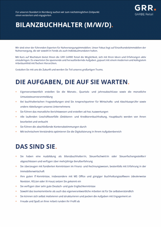 Vorschau Stellenanzeige PDF